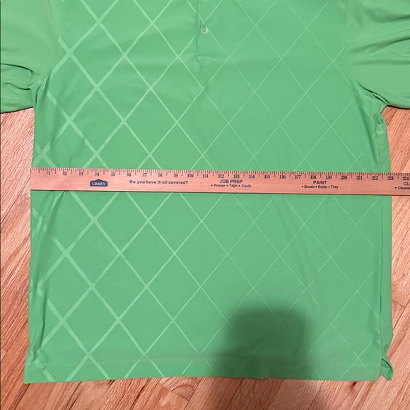 Men’s Large Nike Golf Green Dri-Fit Polo Shirt with Diamond Pattern - Picture 6 of 8